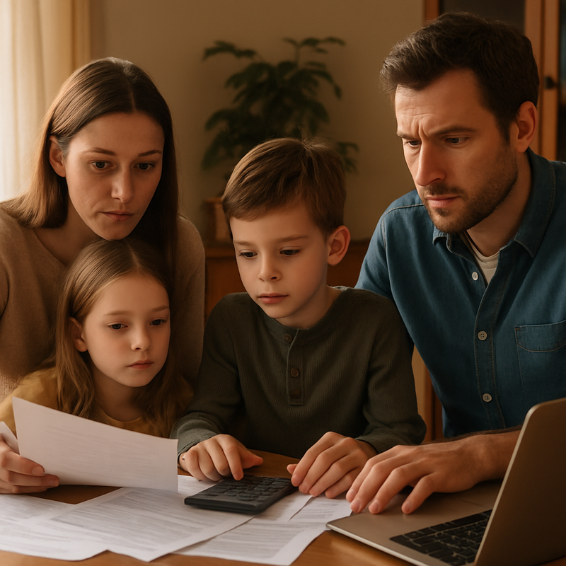 Nederlandse familie bekijkt zorgpremies en bespaart op zorgkosten thuis