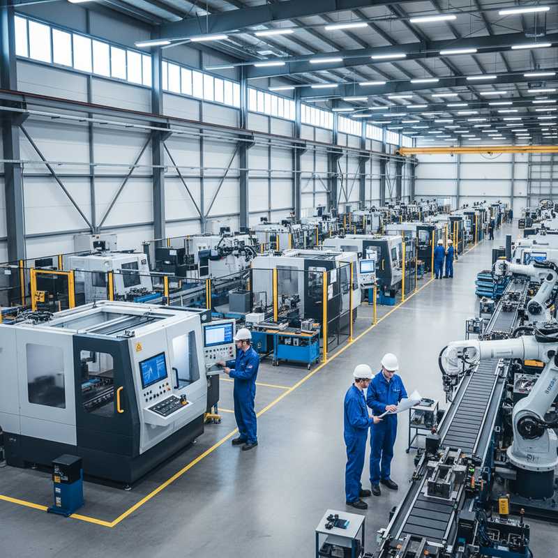 Nederlandse fabriekshal met moderne machines en werknemers, symboliserend investeringen in maakindustrie
